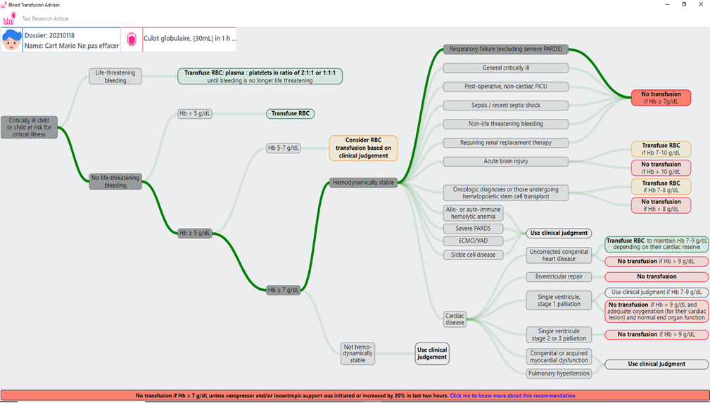 Blood Transfusion Advisor